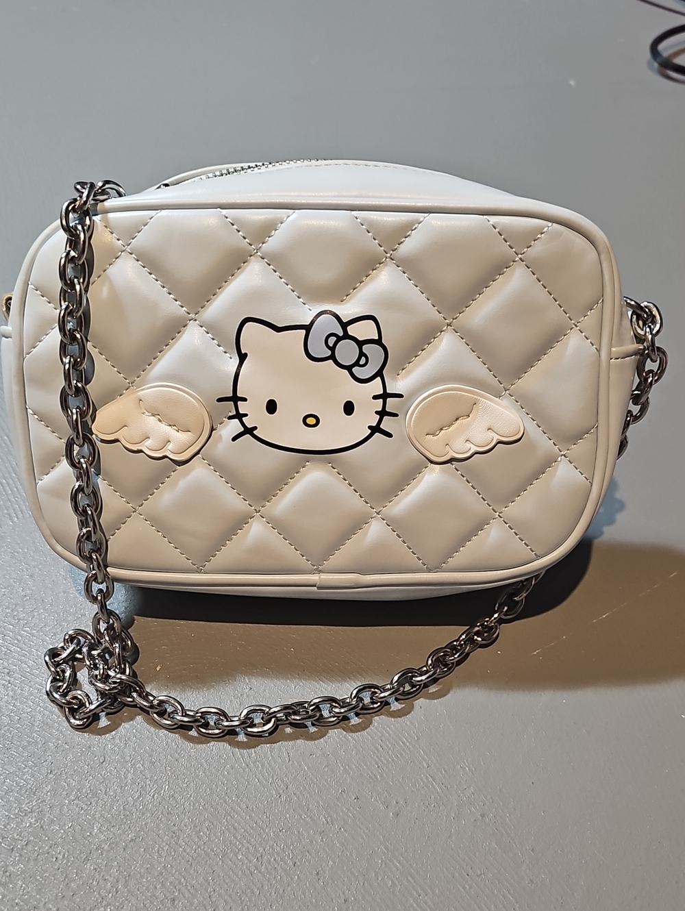 Forever 21 × Hello Kitty Blue Angel Quilted Crossbody Bag